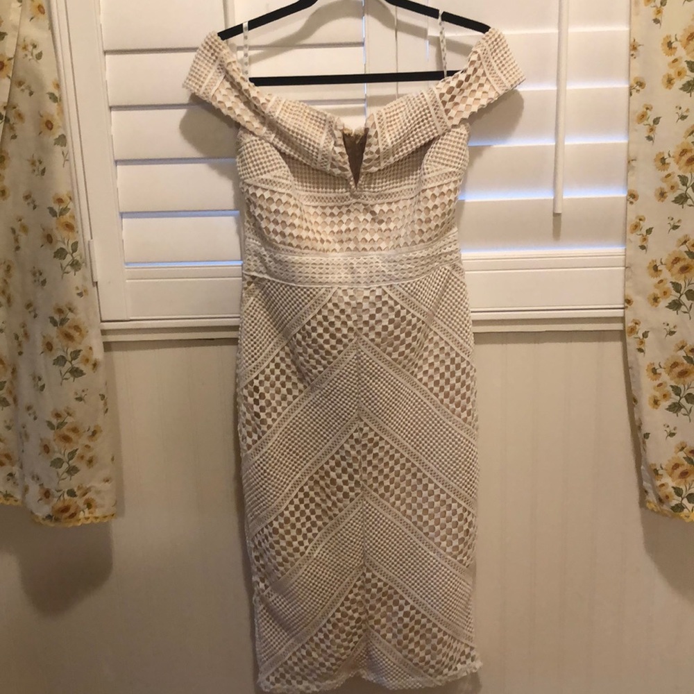 Cream and Beige dress